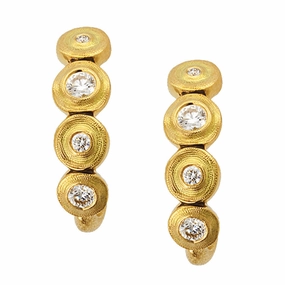 Alex Sepkus Stack Lilly Pad Earrings - E-219D