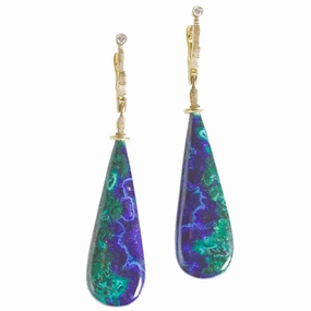 Alex Sepkus Sticks and Stones Azurite Earrings - E-132MD