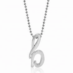 Alex Woo Little Autograph Pendant in Sterling Silver