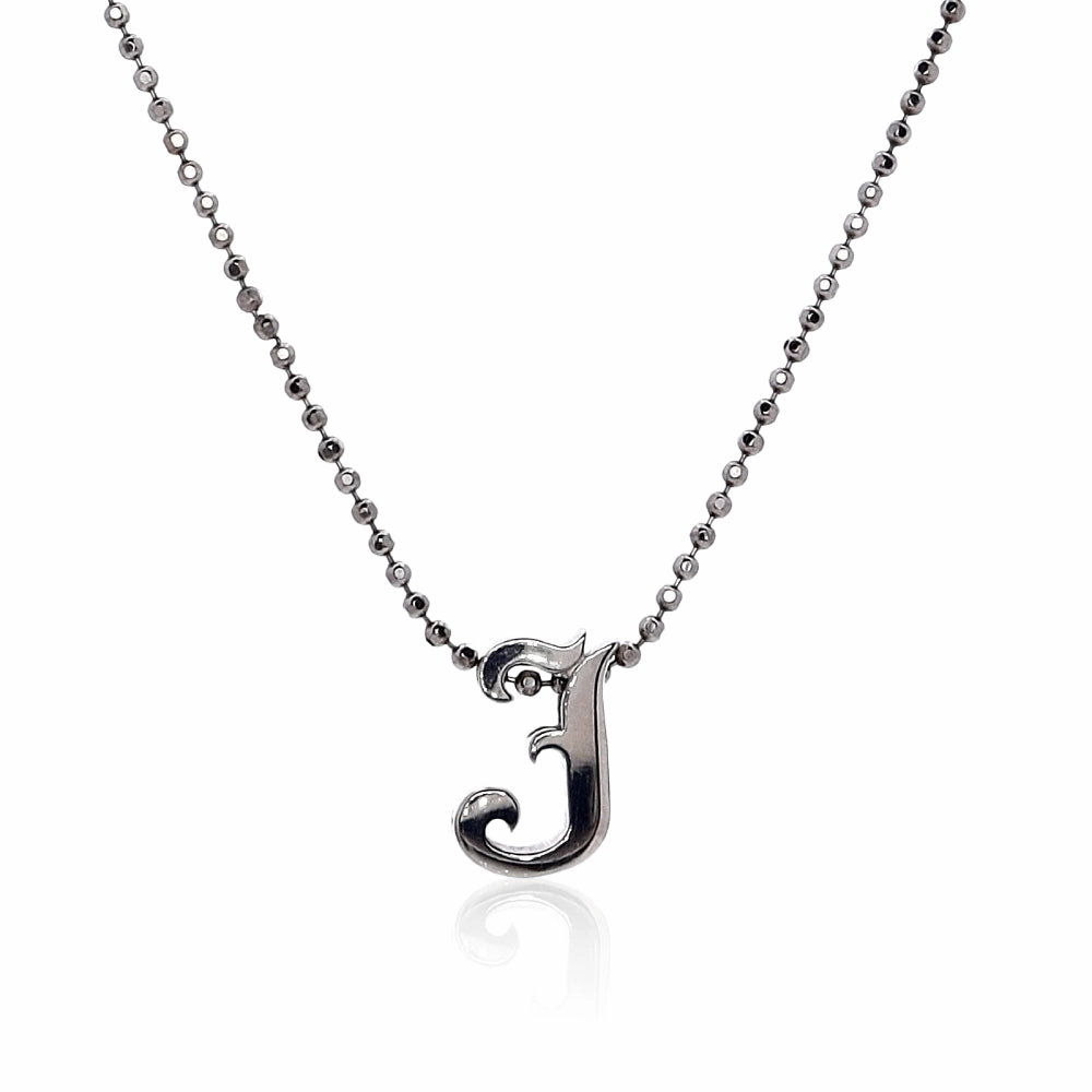 Alex Woo Origin Letter Necklace in Sterling Silver - Specify Letter