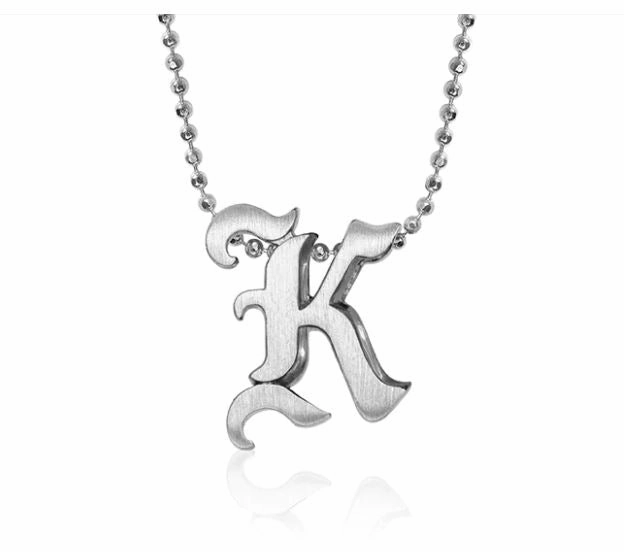 Alex Woo Origin Letter Necklace in Sterling Silver - Specify Letter