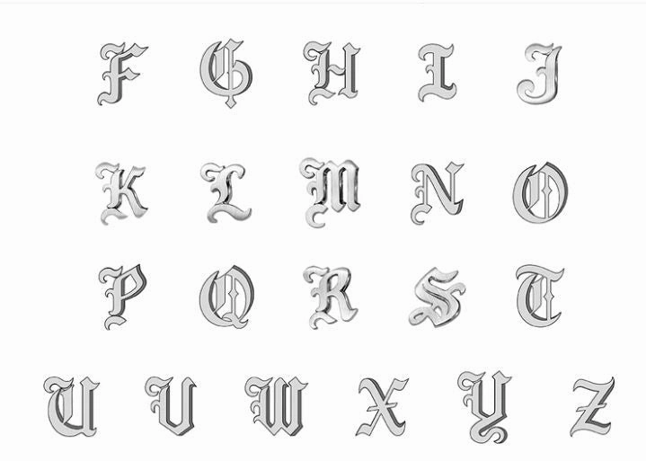 Alex Woo Origin Letter Necklace in Sterling Silver - Specify Letter