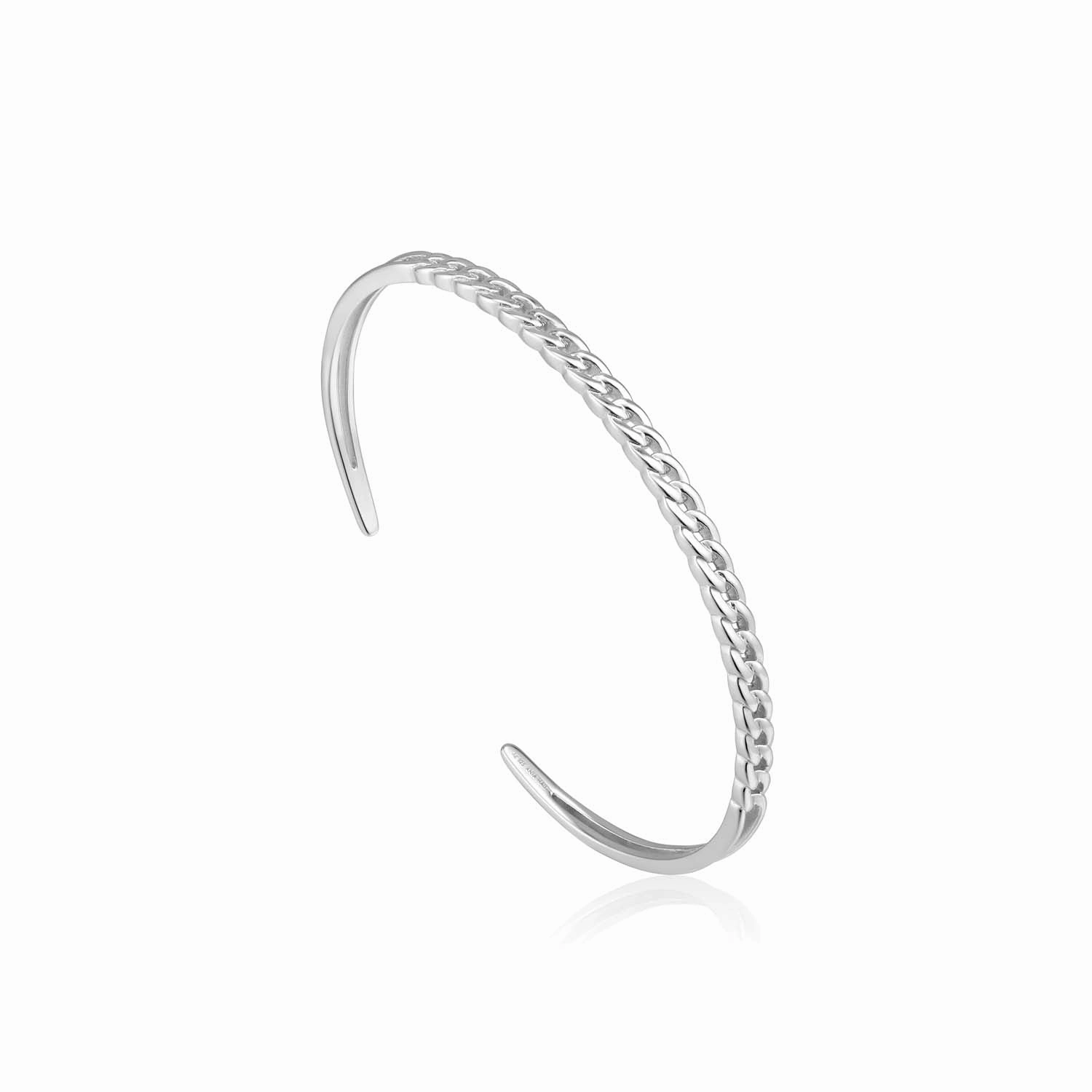 Ania Haie Curb Chain Cuff - Silver