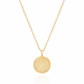 Anna Beck Classic Large Smooth Rim Circle Necklace