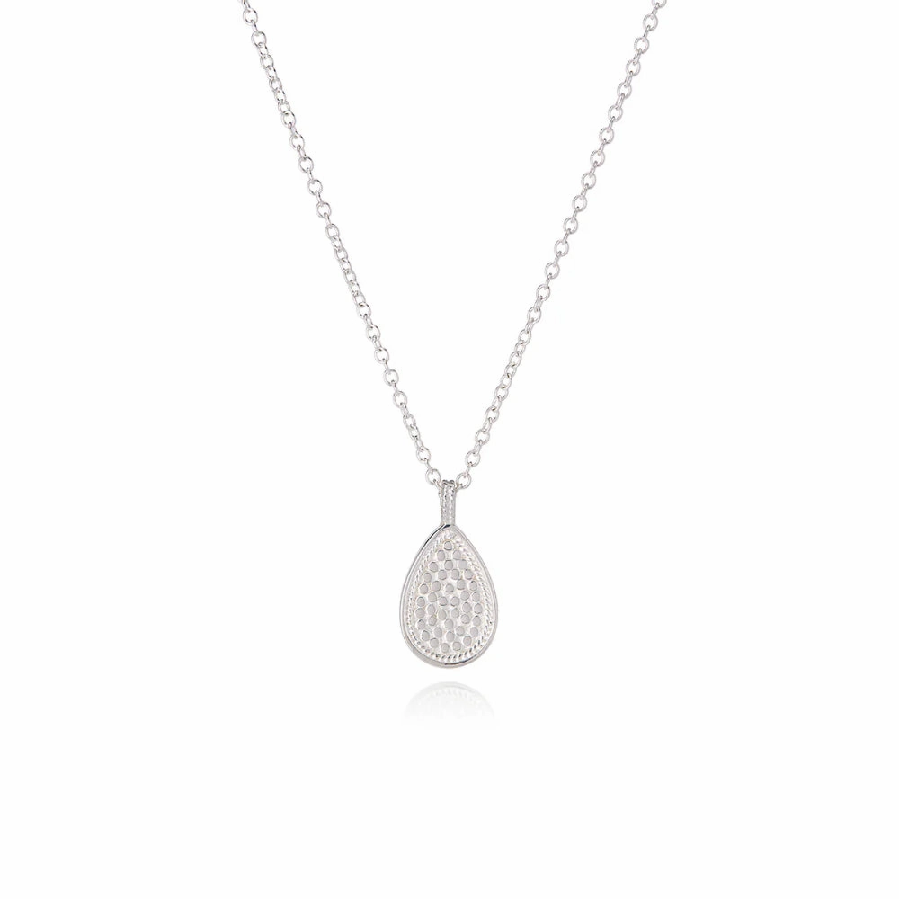 Anna Beck Classic Teardrop Two-Tone Pendant Necklace