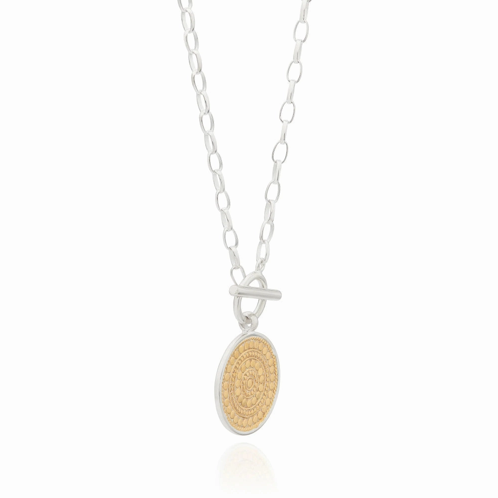 Anna Beck Contrast Dotted Circle Toggle Necklace