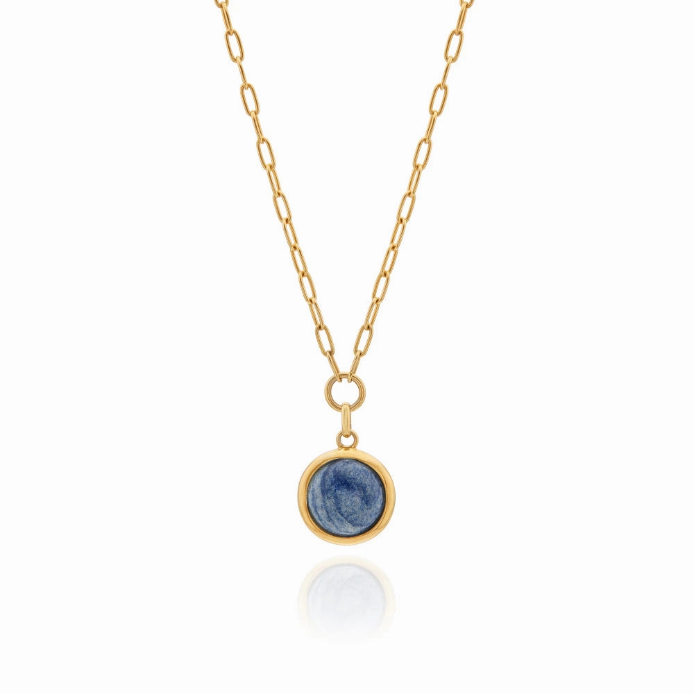 Anna Beck Medium Dumortierite Pendant Necklace