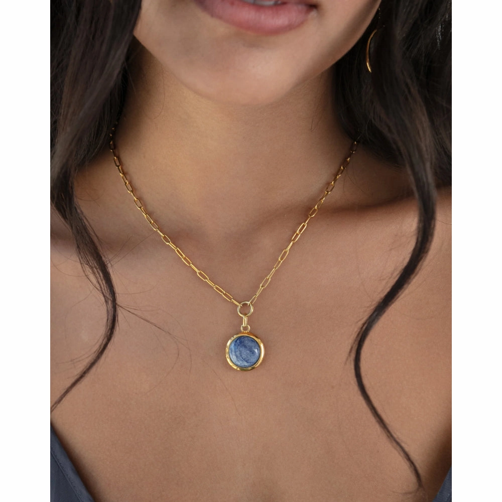 Anna Beck Medium Dumortierite Pendant Necklace