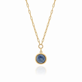 Anna Beck Medium Dumortierite Pendant Necklace