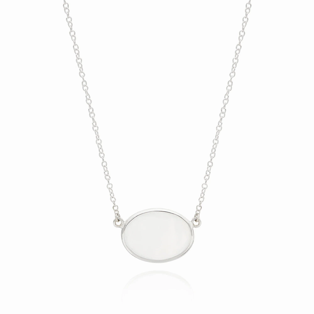 Anna Beck Two Tone Classic Medium Oval Necklace