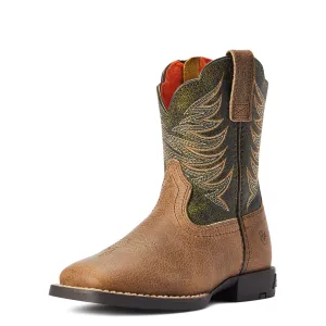 Ariat Kids / Childs Firecatcher Western Boot Distressed Brown Alfalfa Ariat Shoes