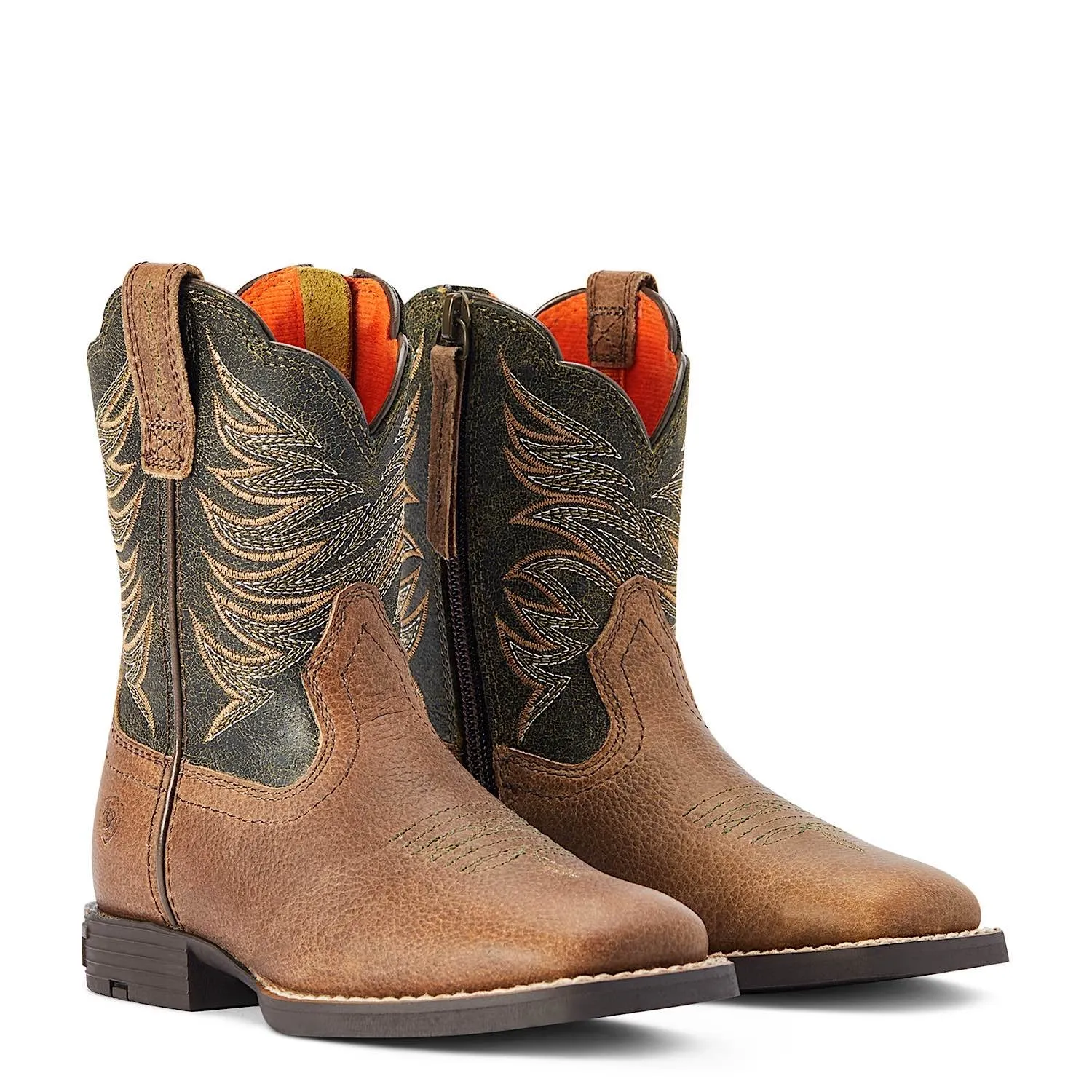 Ariat Kids / Childs Firecatcher Western Boot Distressed Brown Alfalfa Ariat Shoes