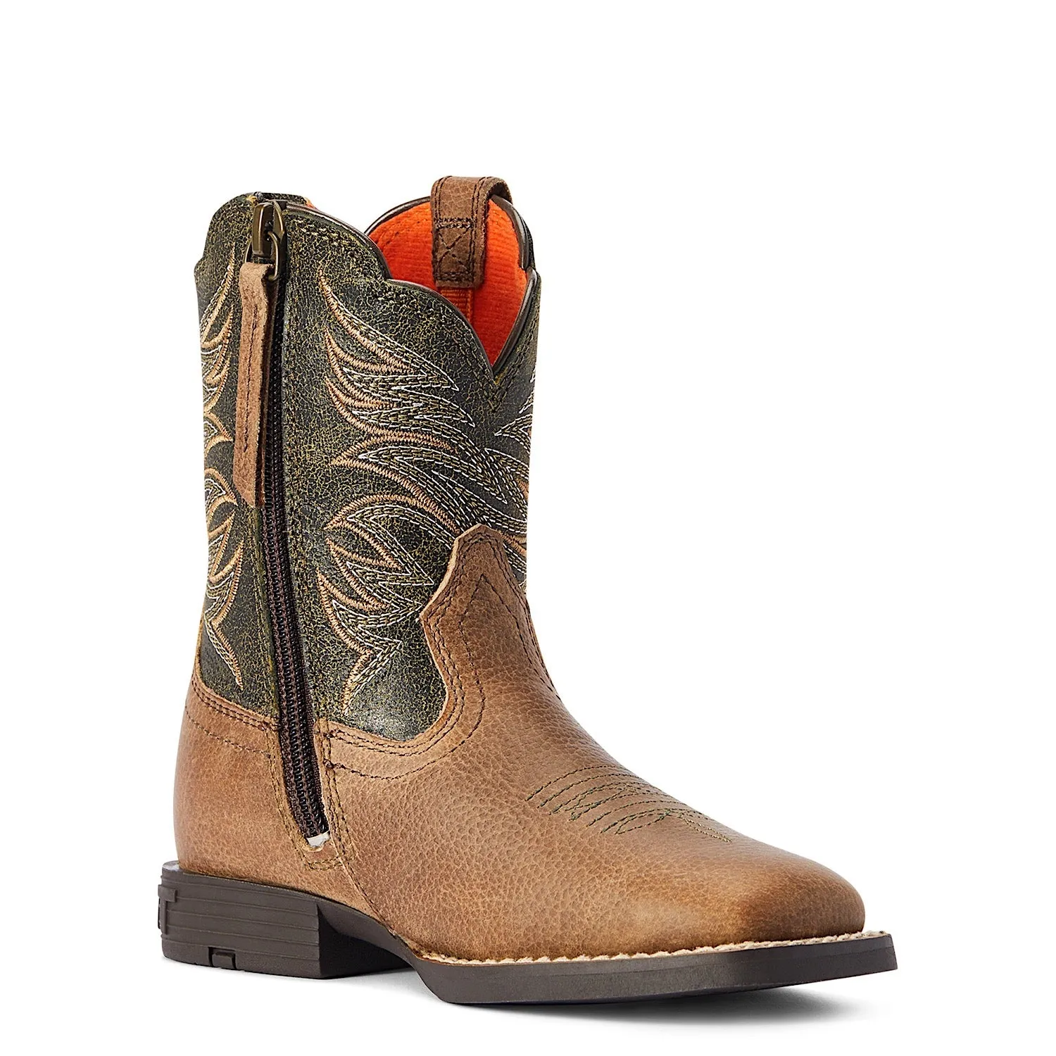 Ariat Kids / Childs Firecatcher Western Boot Distressed Brown Alfalfa Ariat Shoes