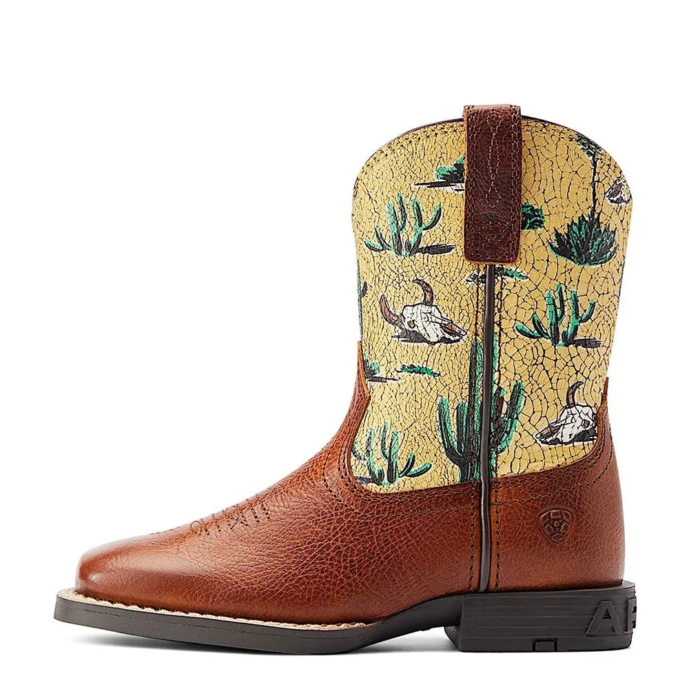 Ariat Kids / Childs Round Up Wide Square Toe Spiced Cider Ariat Shoes