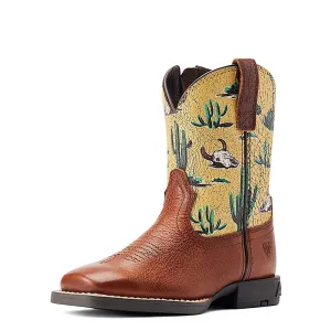 Ariat Kids / Childs Round Up Wide Square Toe Spiced Cider Ariat Shoes