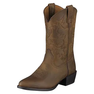 Ariat Kids Heritage Western Boot Distressed Brown Ariat Shoes