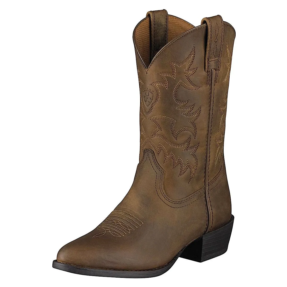Ariat Kids Heritage Western Boot Distressed Brown Ariat Shoes