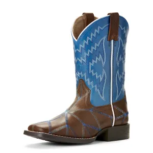 Ariat Kids Twisted Tycoon Distressed Brown/Baltic Blue Ariat Shoes
