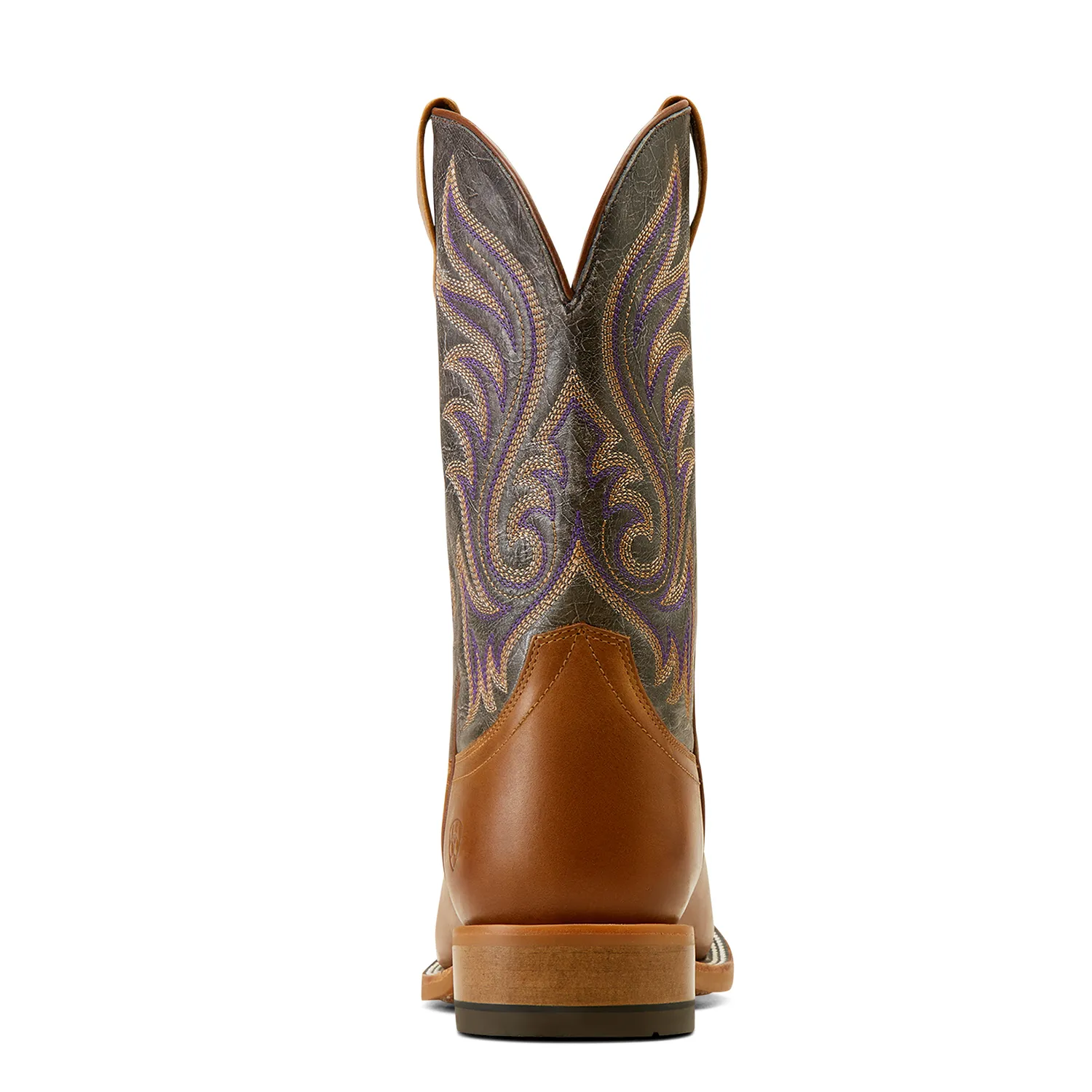 Ariat Men's Cattle Call Rodeo Boot - Tan/Smokey Purple Ariat Shoes