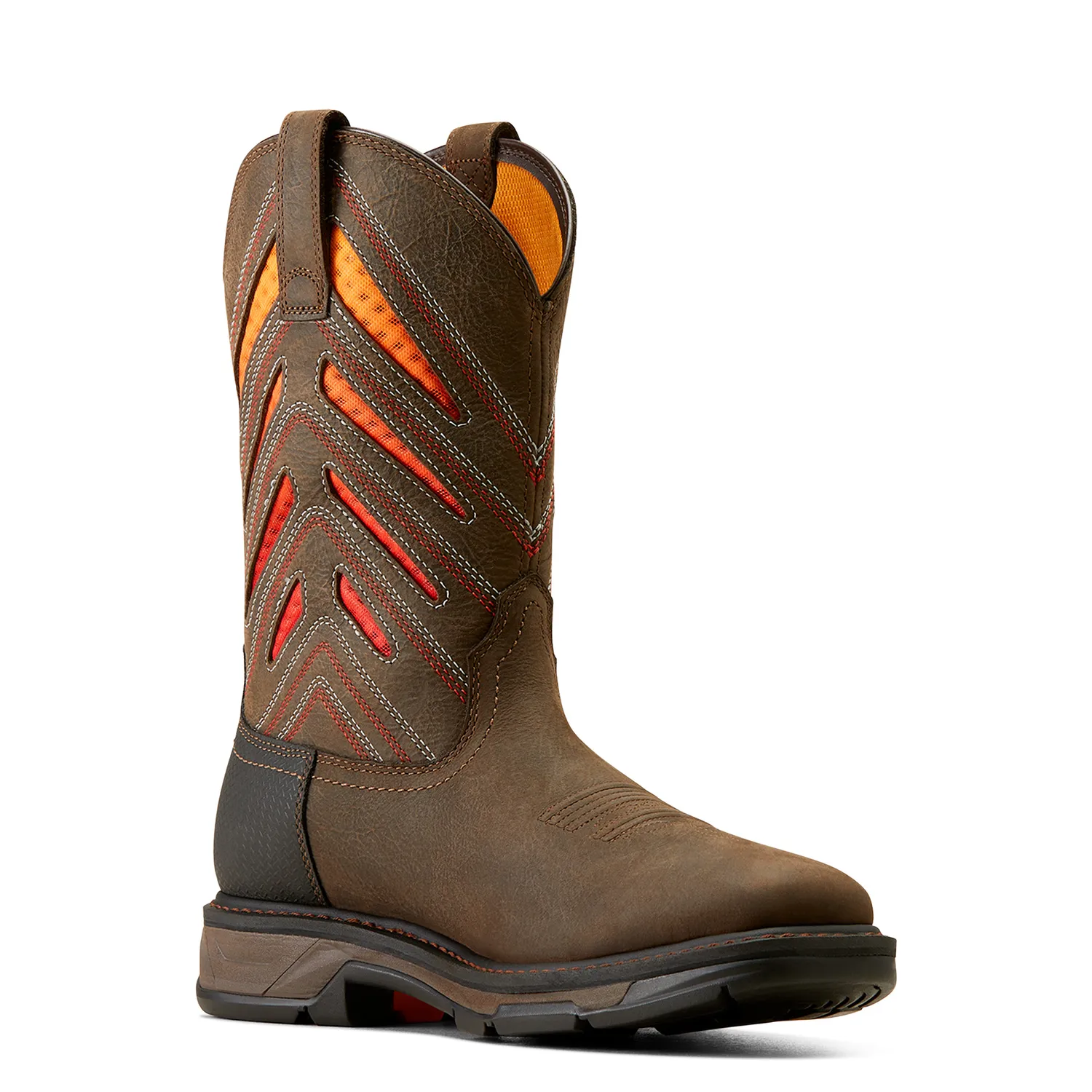 Ariat Men's H20 Workhog XT Venttek Boot - Iron Coffee/Sunset Ariat Shoes