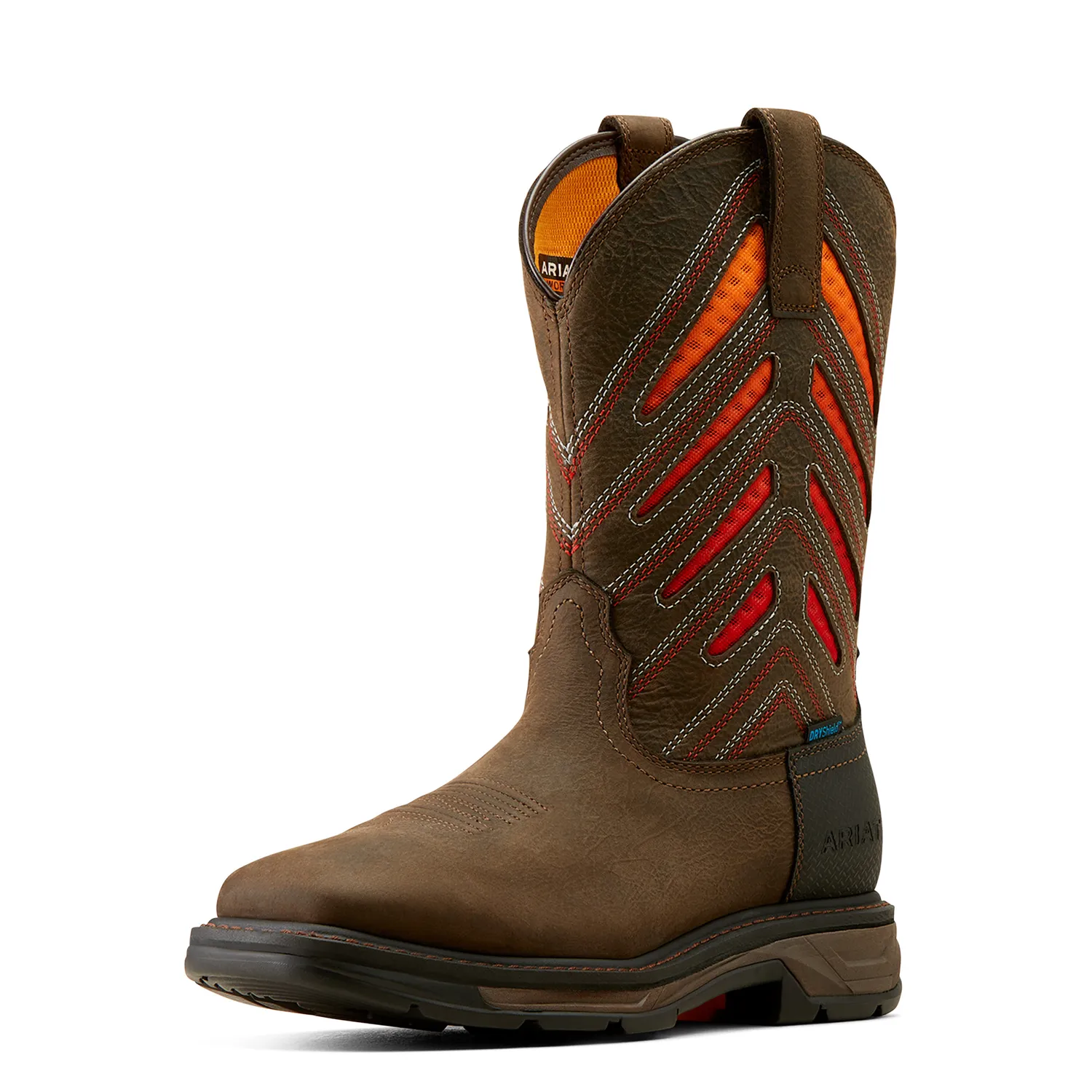 Ariat Men's H20 Workhog XT Venttek Boot - Iron Coffee/Sunset Ariat Shoes