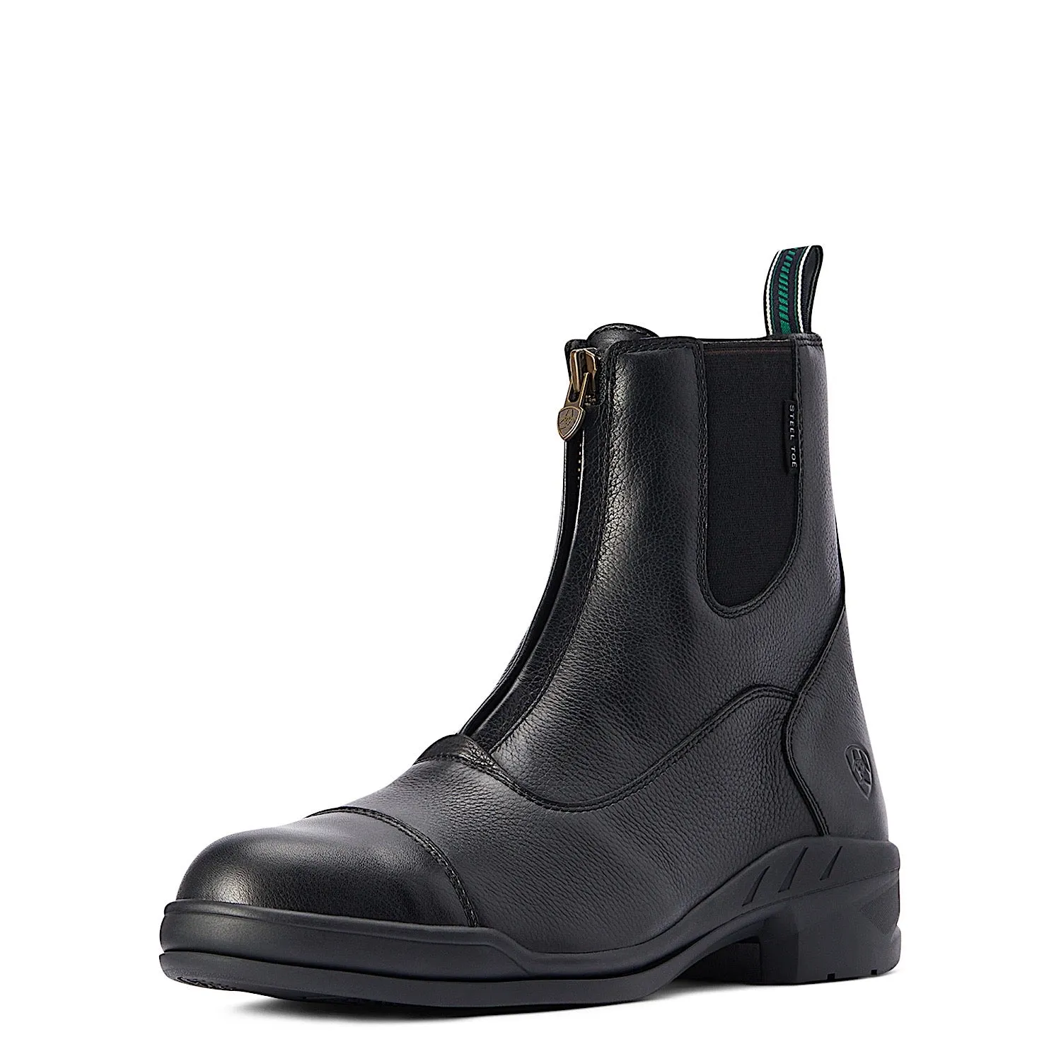 Ariat Mens Heritage IV Zip Paddock Boot Steel Toe Black Ariat Shoes