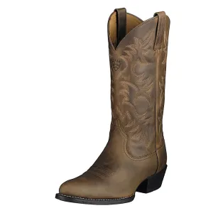Ariat Men's Heritage Western R-Toe - Distressed Brown Ariat Shoes