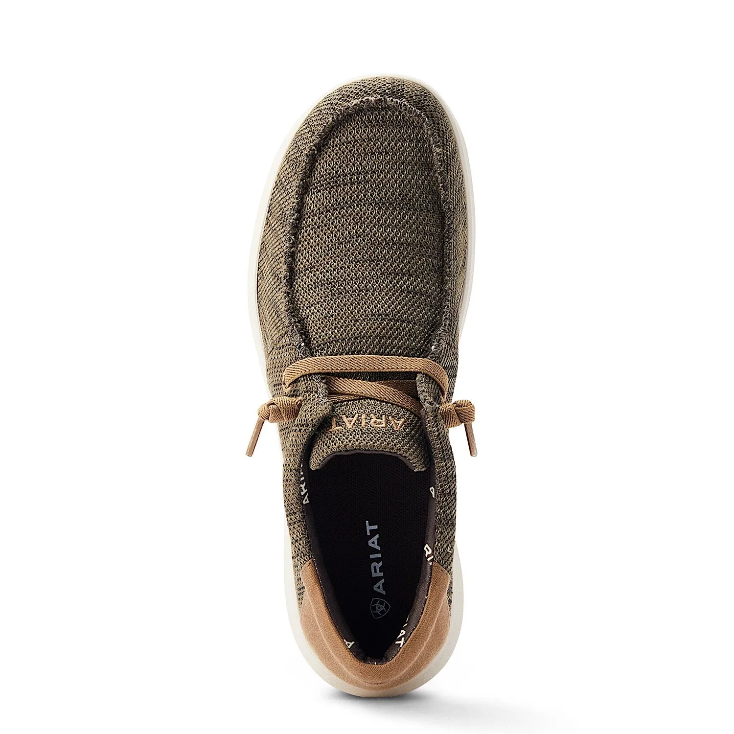Ariat Mens Hilo Stretch Lace Heathered Olive/Tan Ariat Shoes