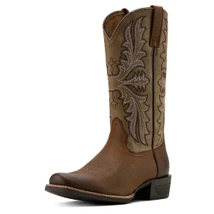 Ariat Men's Hustler Western Boot - Earth/Brown Bomber Ariat Shoes