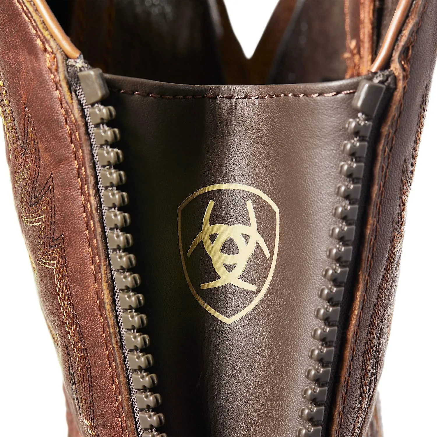 Ariat Mens Hybrid Big Boy Back Zip Western Boot Peanut Ariat Shoes