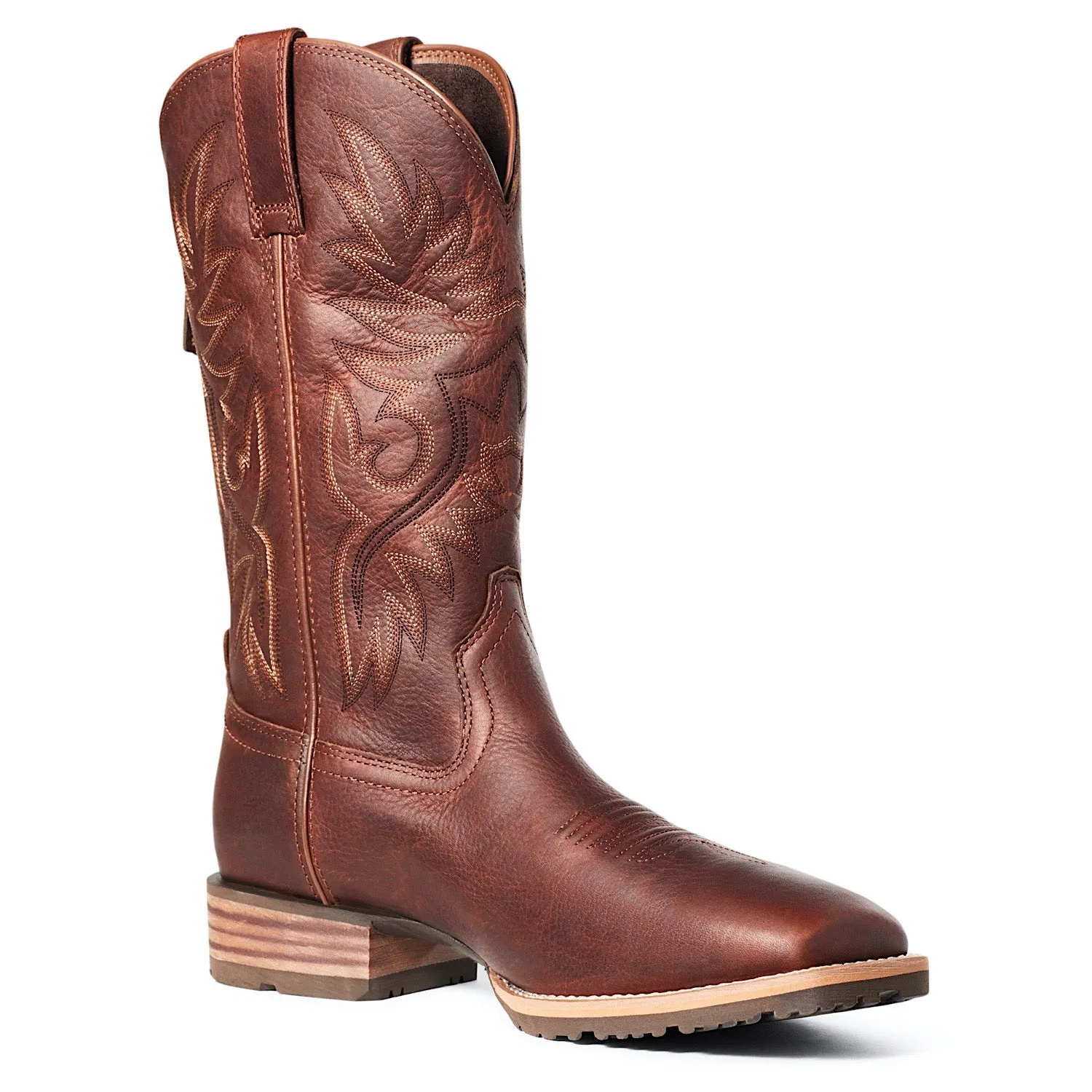 Ariat Mens Hybrid Big Boy Back Zip Western Boot Peanut Ariat Shoes
