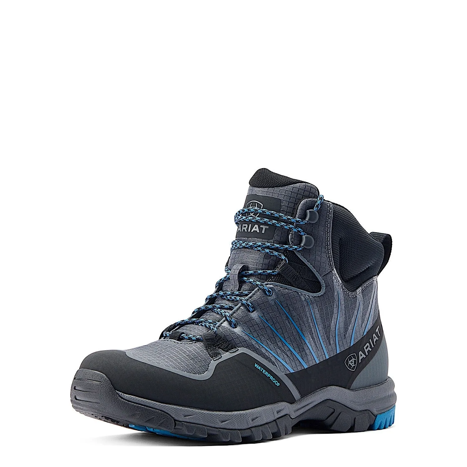 Ariat Men's Skyline Solaris H20 Boot Shadow Grey/Sapphire Ariat Shoes