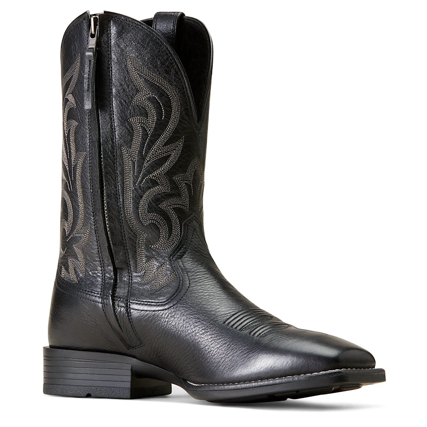 Ariat Mens Slim Zip Ultra Black Deertan Ariat Shoes