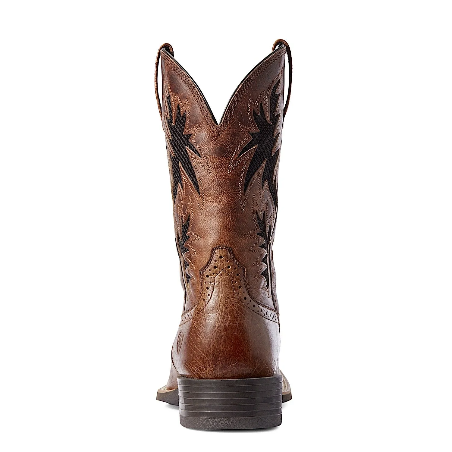 Ariat Mens Sport Cool VentTEK Western Boot Dark Tan/Two Tone Tan Ariat Shoes