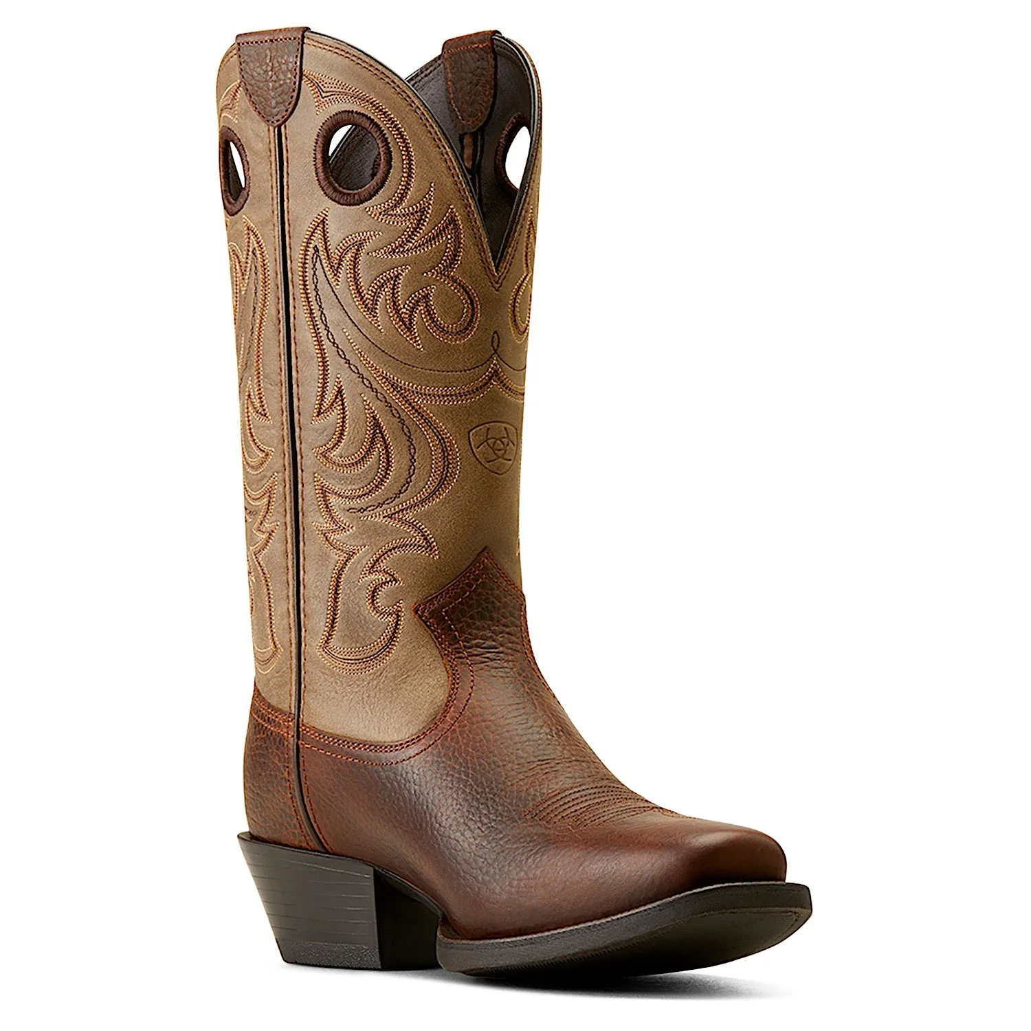 Ariat Men's Sport Square Toe Brown Oiled Rowdy/Brown Bomber Ariat Shoes