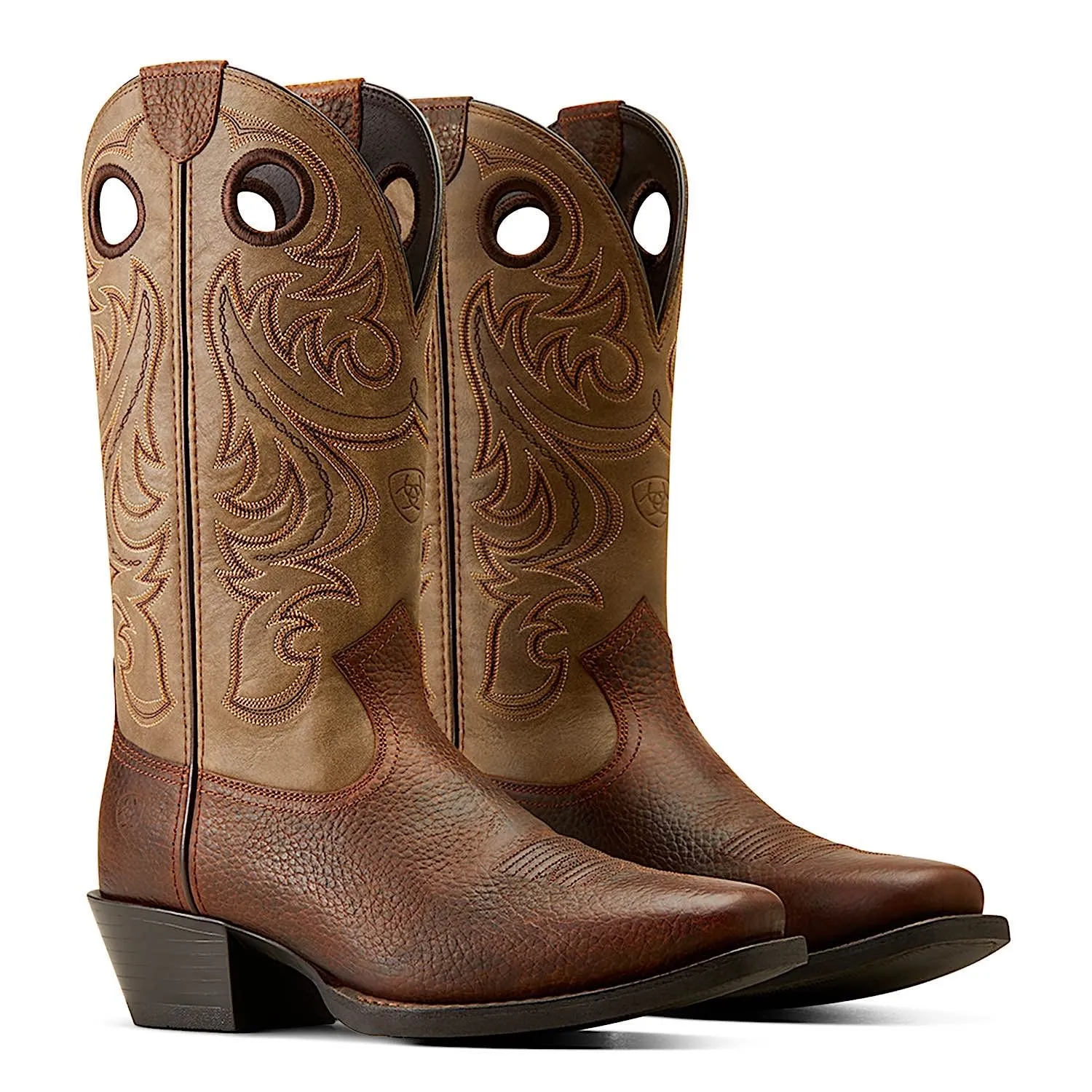 Ariat Men's Sport Square Toe Brown Oiled Rowdy/Brown Bomber Ariat Shoes