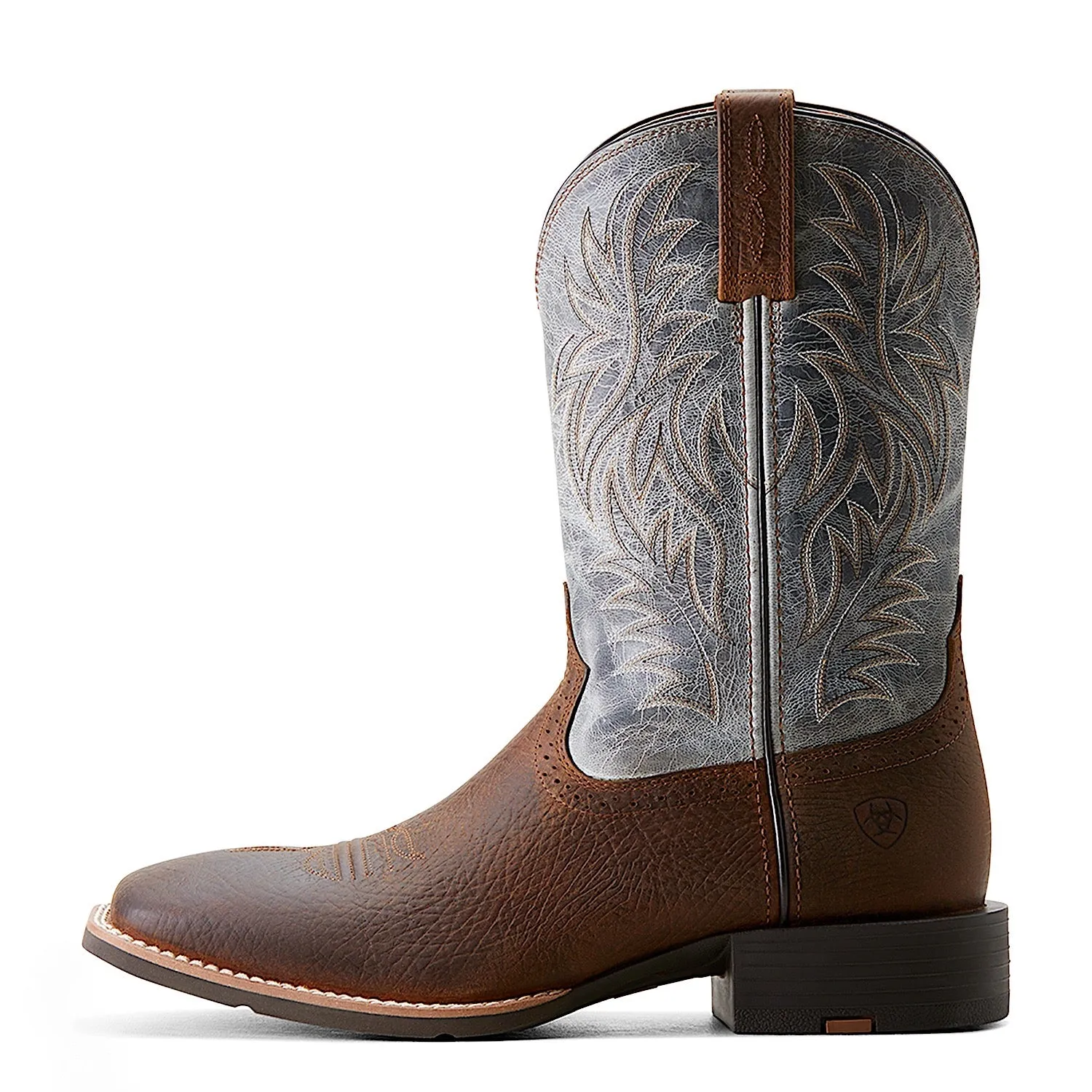 Ariat Men's Sport Western Wide Square Toe Earth/Glacier Blue Ariat Shoes