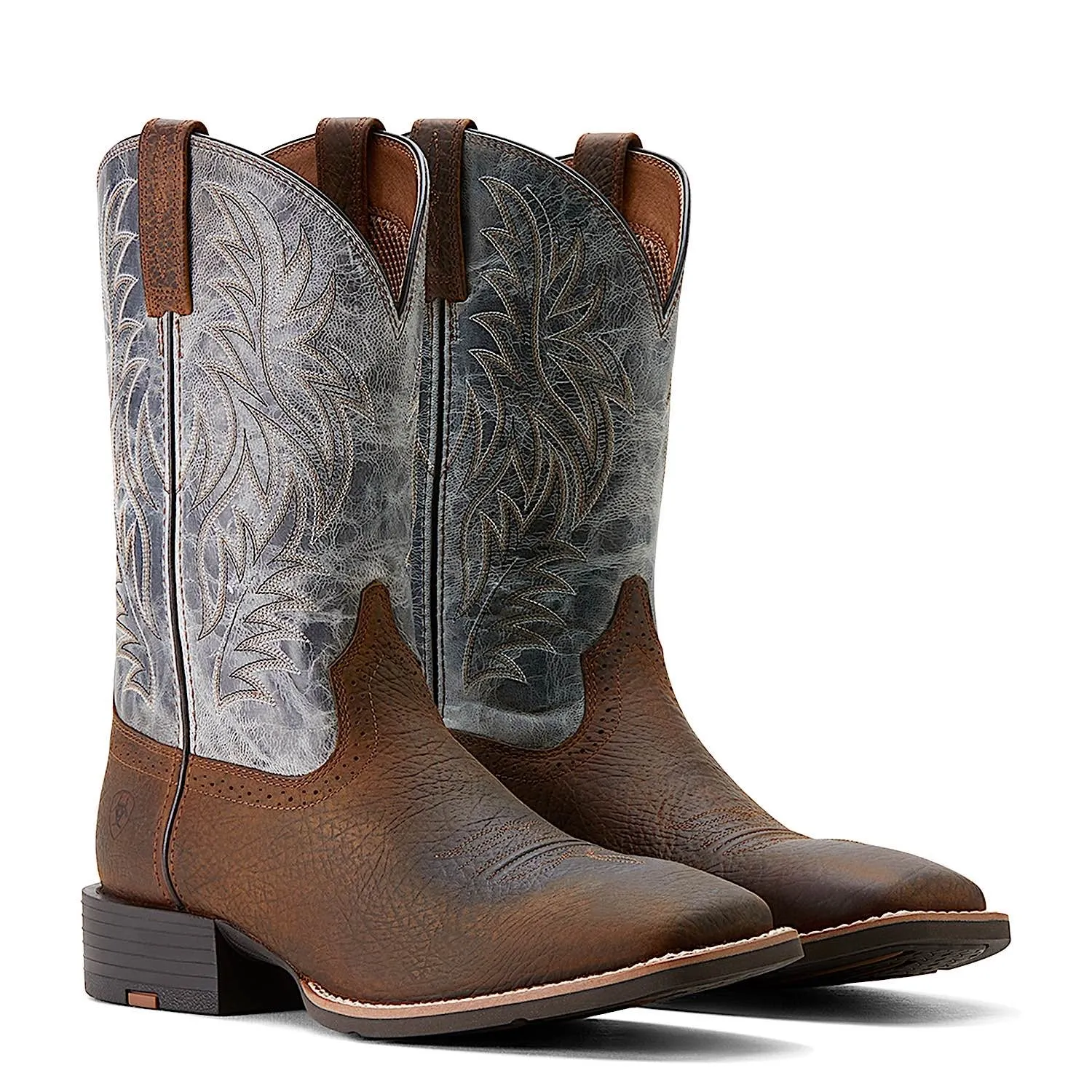 Ariat Men's Sport Western Wide Square Toe Earth/Glacier Blue Ariat Shoes