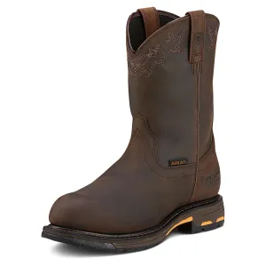 Ariat Men's Workhog Pull On Composite Toe Oily Distressed Brown Ariat Shoes