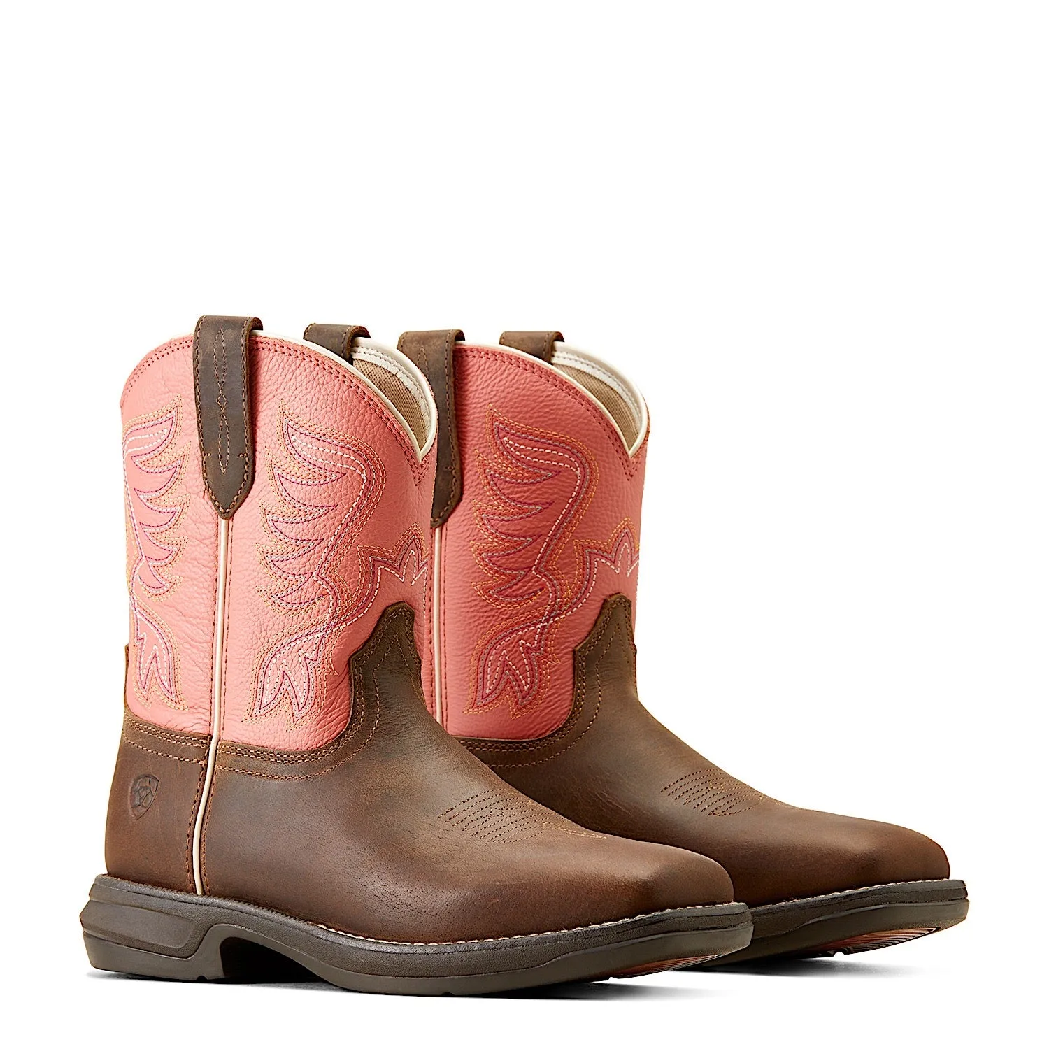 Ariat Women's Anthem Shortie Western Boot Myra Honey Bee/Cosmic Coral Ariat Shoes