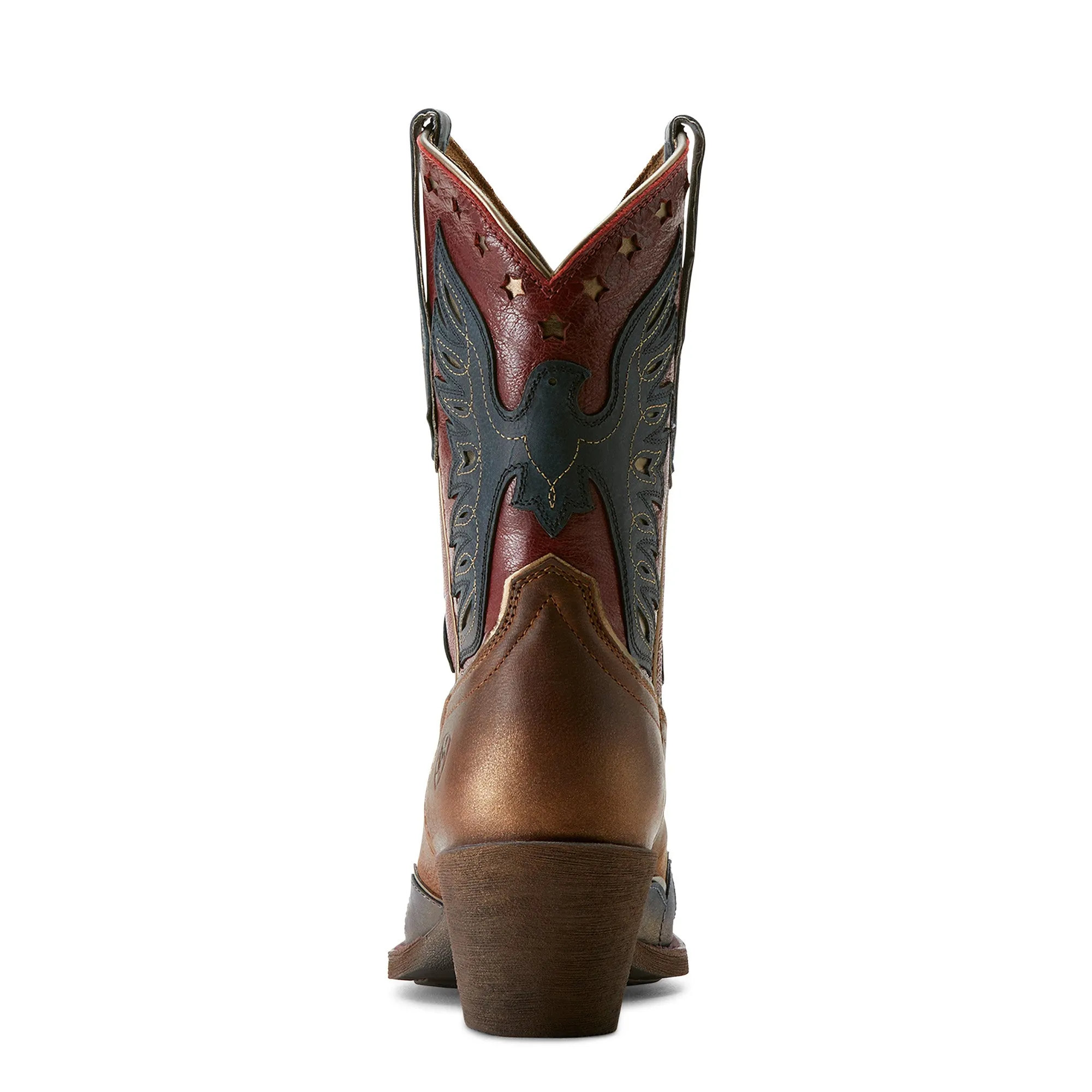 Ariat Women's Bravery Boot - Dusted Fresh Denim/Sassy Brown/Eagle Pride Ariat Shoes
