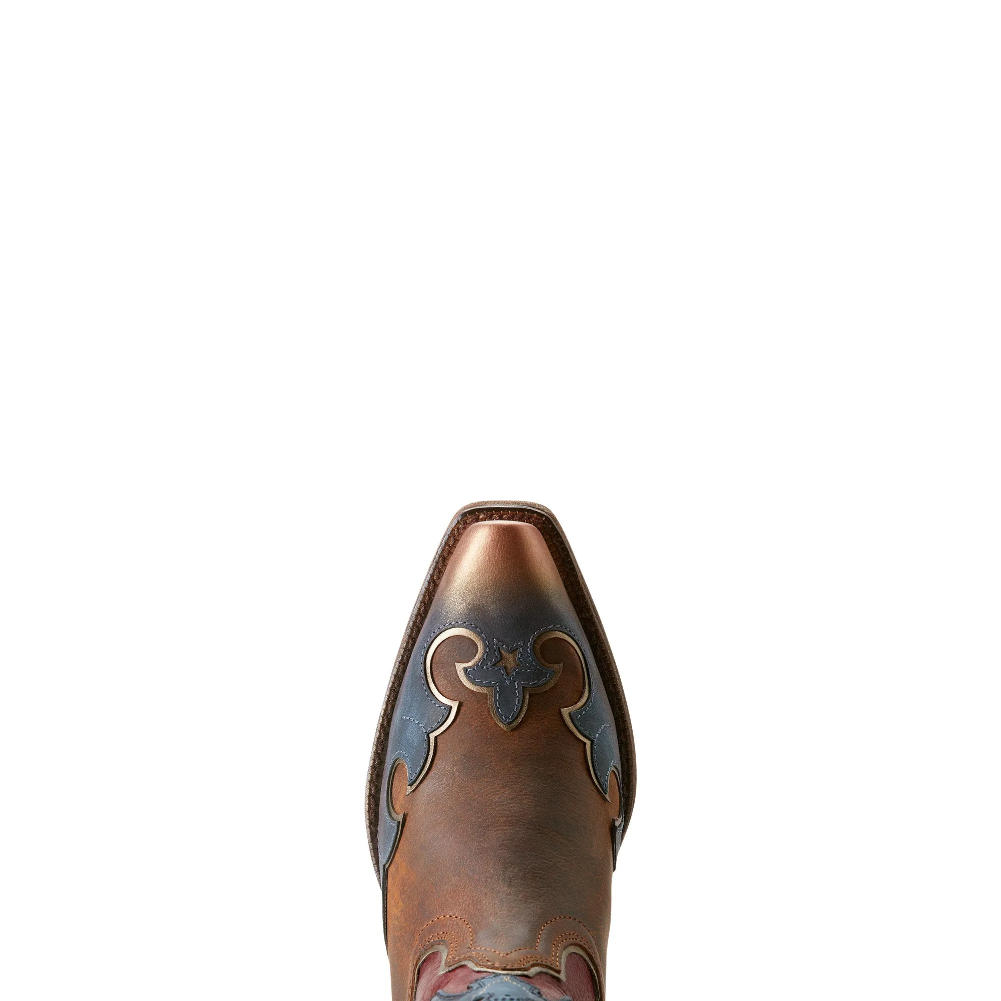 Ariat Women's Bravery Boot - Dusted Fresh Denim/Sassy Brown/Eagle Pride Ariat Shoes