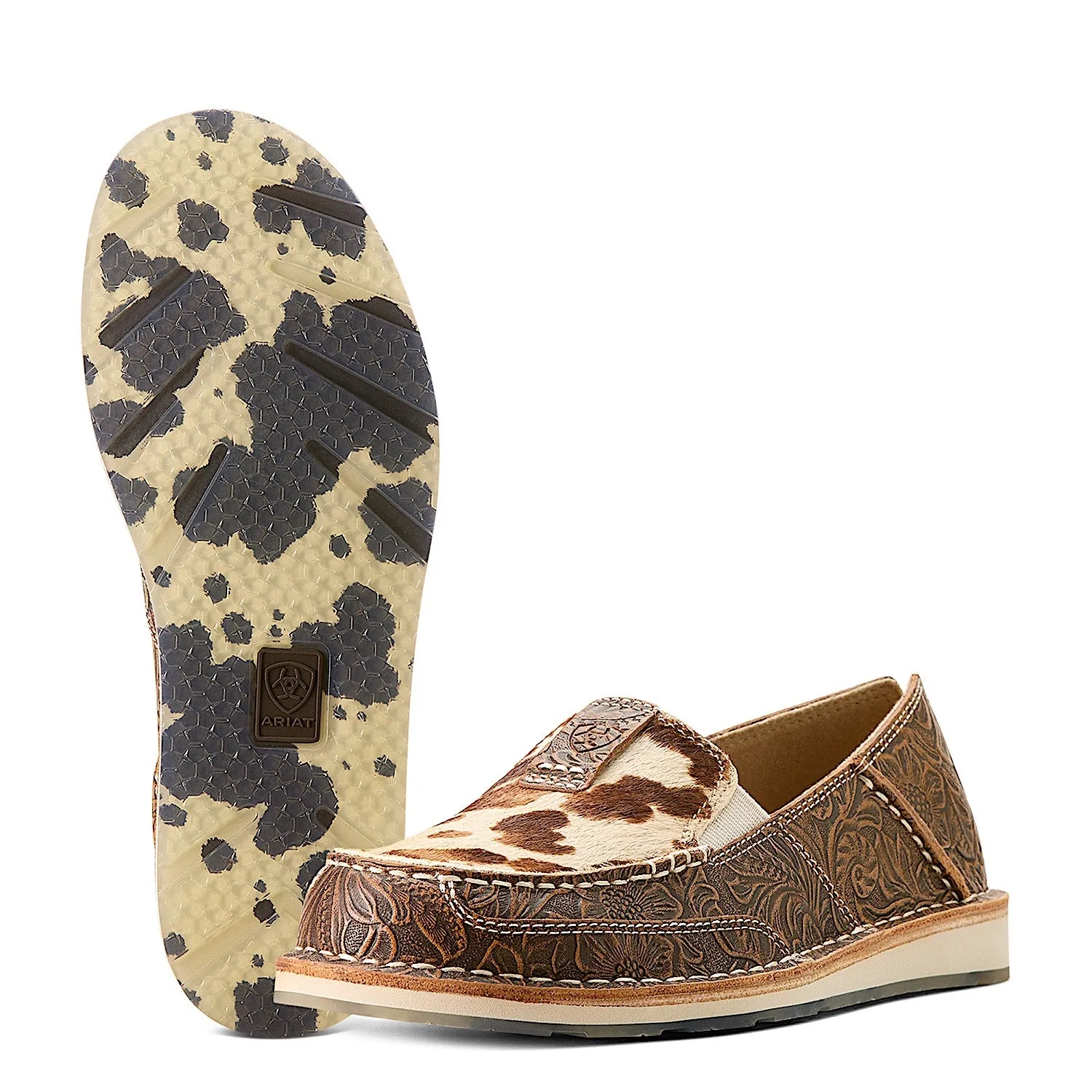 Ariat Women's Cruiser Tan Floral Emboss Tan White Ariat Shoes