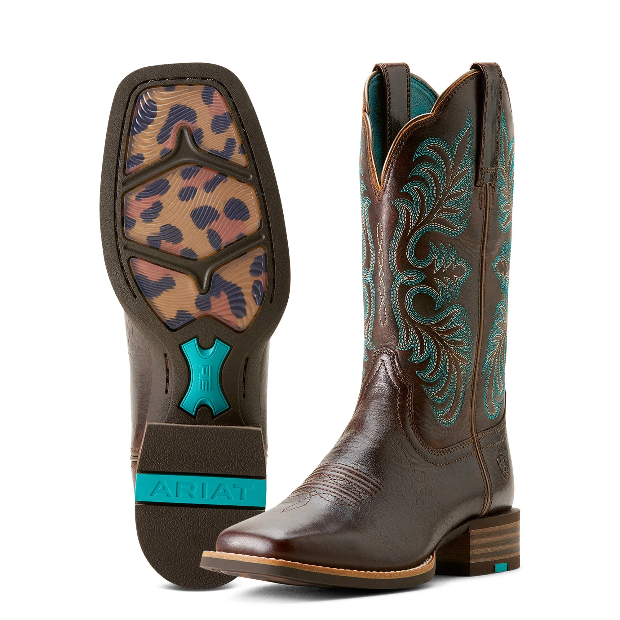 Ariat Women's Gillette Western Boot - Arizona Brown/Marble Brown Ariat Shoes