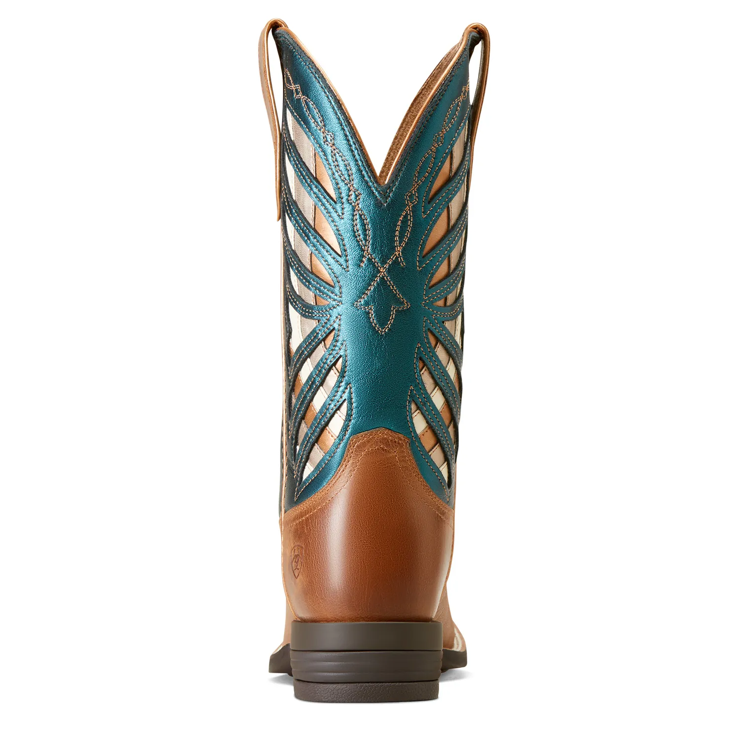 Ariat Women's Longview Western Boot Buttered Rum/Metallic Sea Ariat Shoes