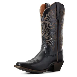 Ariat Women's Round Up Square Toe Boot - Limousine Black Ariat Shoes
