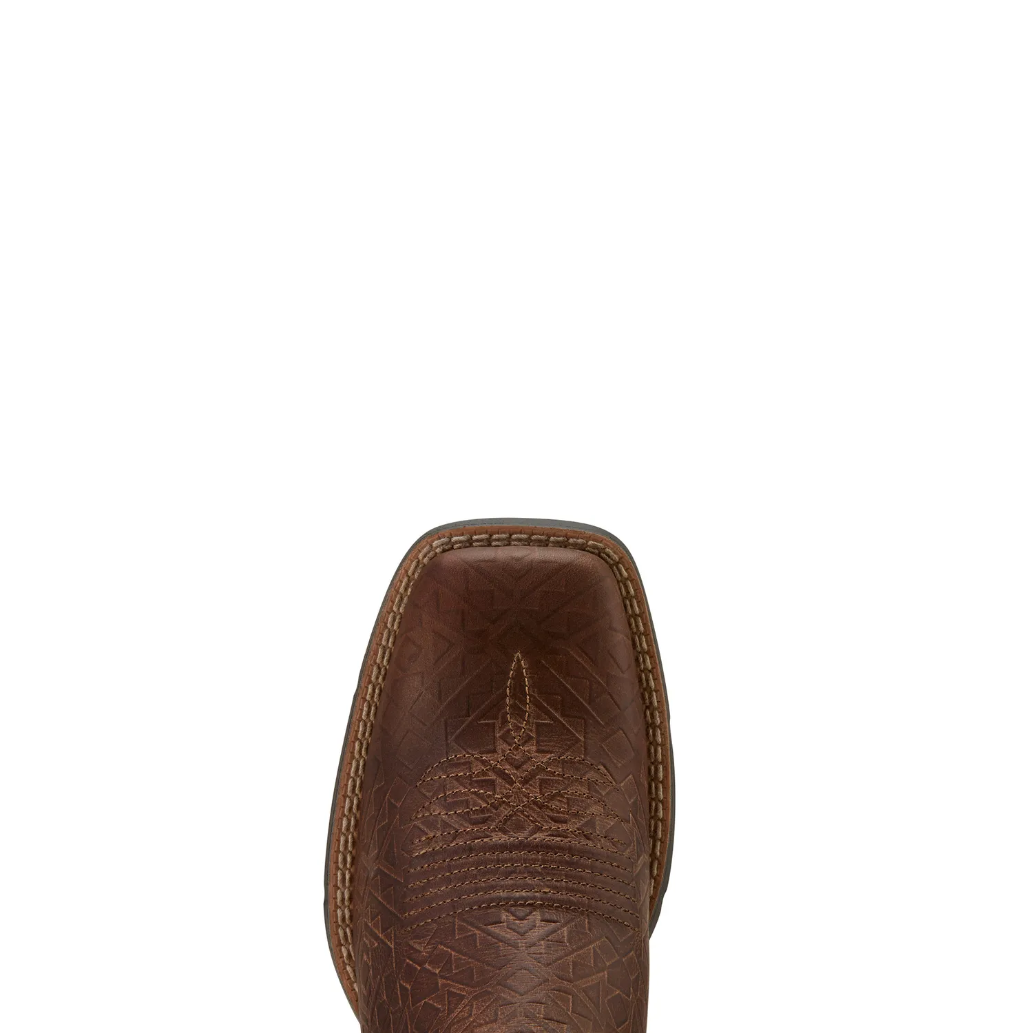 Ariat Women's Round Up Wide Square Toe Stretchfit - Tan Southwest Emboss/Bubblegum Serape Ariat Shoes