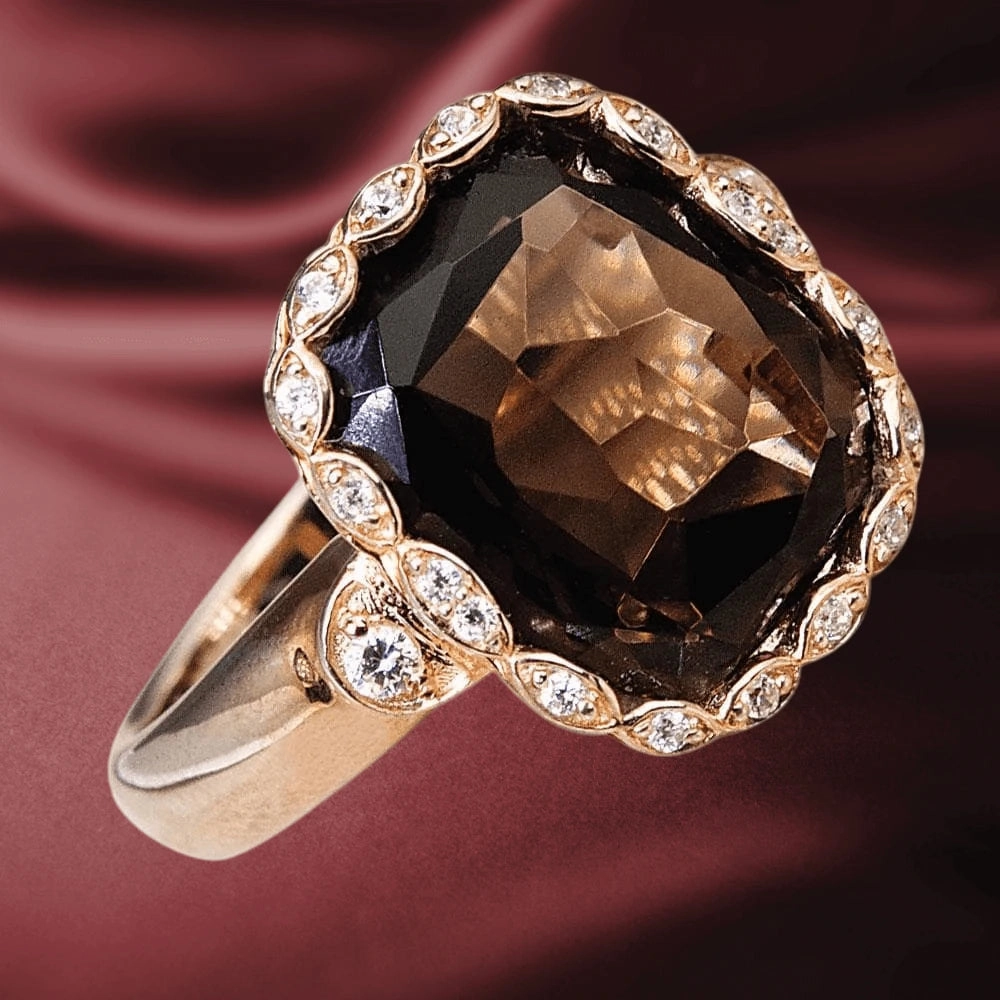 Athena Smokey Quartz Ring