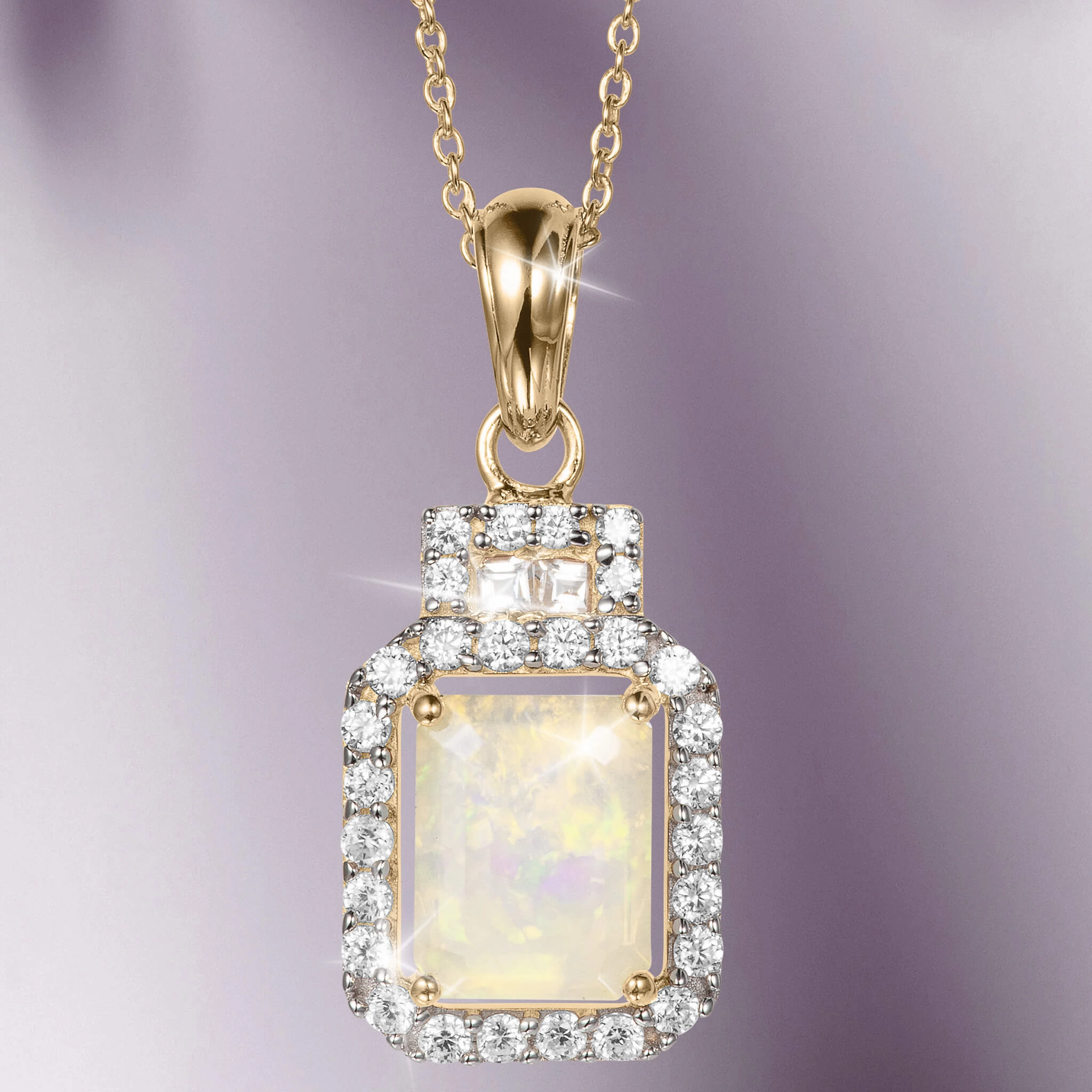 Aurora Opal Pendant