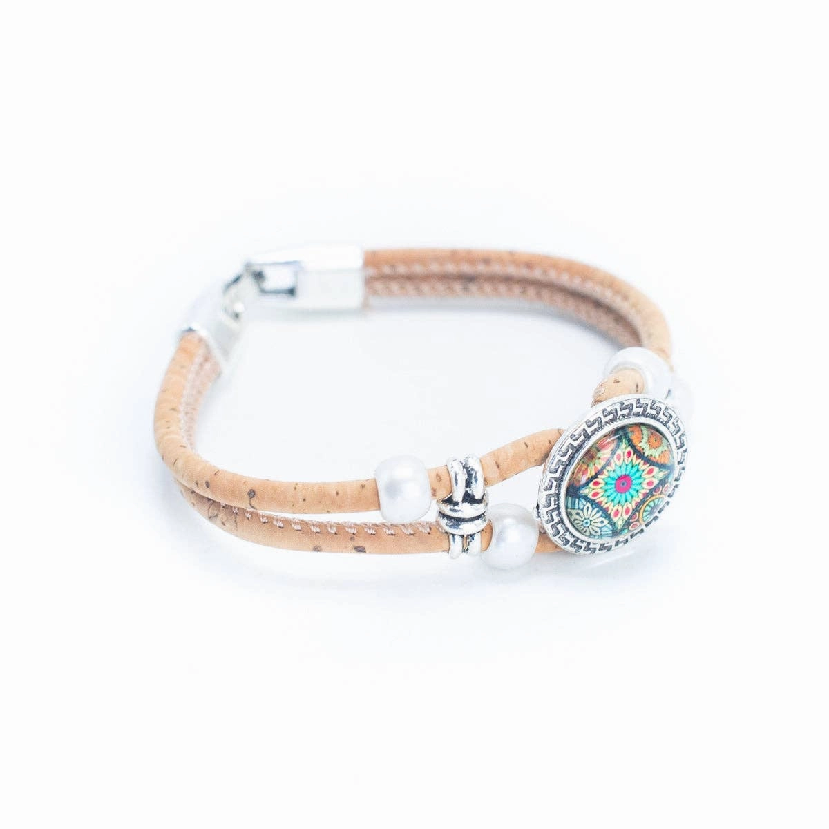 Azulejo charm Handmade Cork Bracelet Set BR-293-5